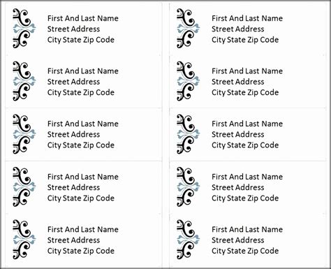 How to create address labels (free templates). 10 Word Address Label Template 16 Per Sheet ...