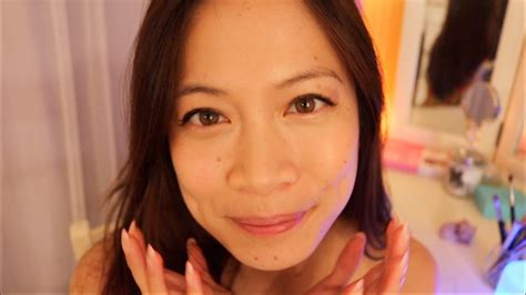 Asmr Pampering You Before Bedtime ~ Rose Quartz Guasha Face Massage