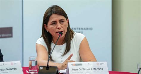 Rosa Gutiérrez Ministra De Salud Anunció Que Presentó Su Carta De Renuncia