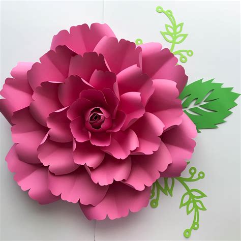 See all my cricut projects here. SVG Petal 137 Paper Flower template with Center Digital