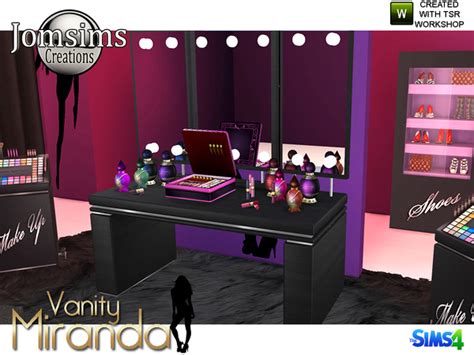 Miranda Vanity Beauty Set By Jomsims At Tsr Sims 4 Updates