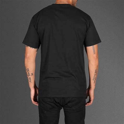 Plain Black Tshirt Back Art For Refuge