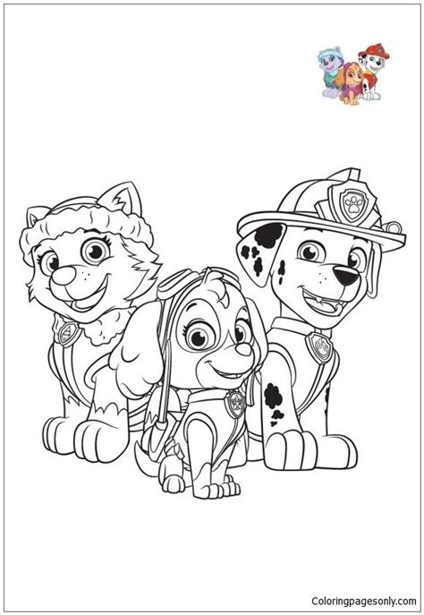 Paw Patrol Characters 2 Coloring Pages Cartoons Coloring Pages Free