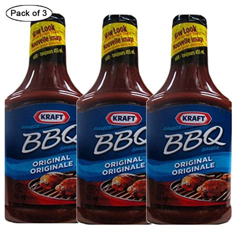 Kraft Barbecue Sauce Original Pack Of 3 455g 16 Oz Imported From