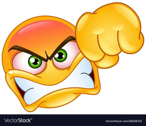 Angry Emoji Emoticon Showing A Punch Fist Gesture Download A Free Preview Or High Quality Adobe