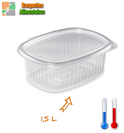 Barquette Standipack Plastique Avec Couvercle 15l Micro Ondable