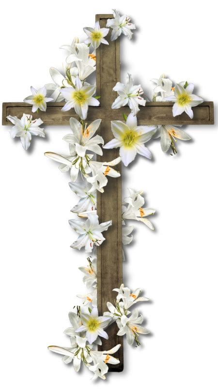 Easter Lily Christian Cross Png Clipart Art Branch Christian Clip