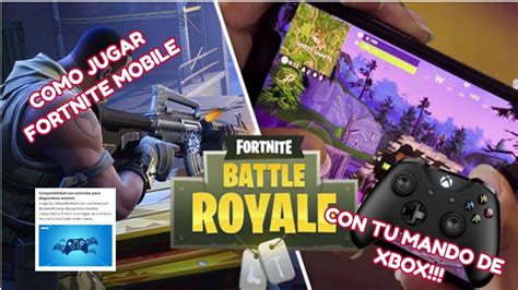 Como Jugar Fortnite Mobile Con Mando Youtube