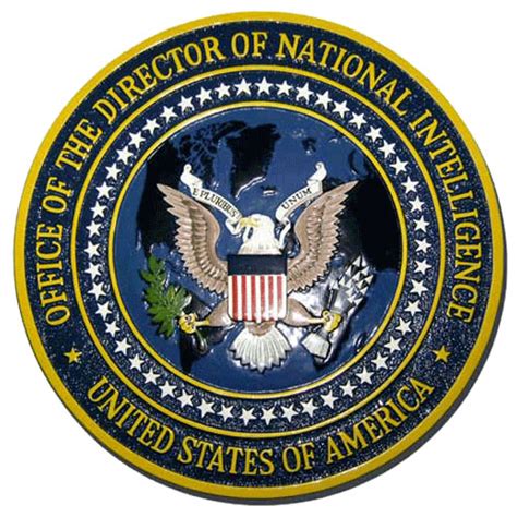 Director Of National Intelligence Odni Seal Wooden Plaque