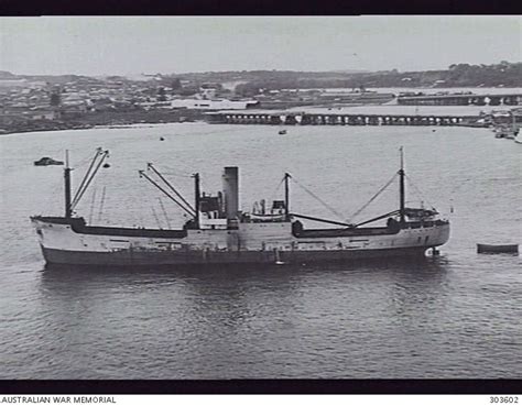 1941 07 22 Aerial Port Side View Of The Australian Cargo Vessel Ss