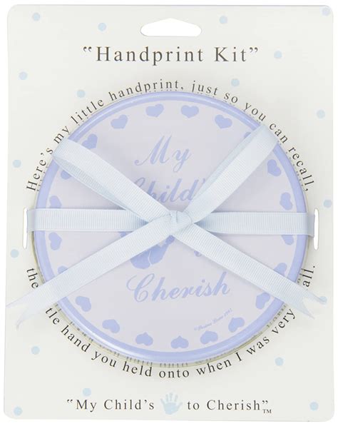 Child To Cherish Baby Handprint Kit Keepsake Blue Baby
