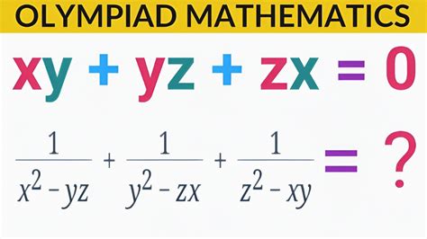 serbia math olympiad question you should know this trick find 1 x² yz 1 y² zx 1 z²