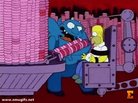 Homer Simpson Eating Donuts In Hell Episode From Treehouse Of Horror Hot Sex Picture