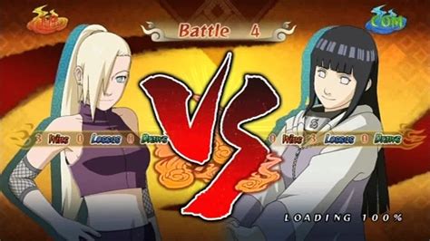 Naruto Storm Ino Vs Hinata Fights Youtube