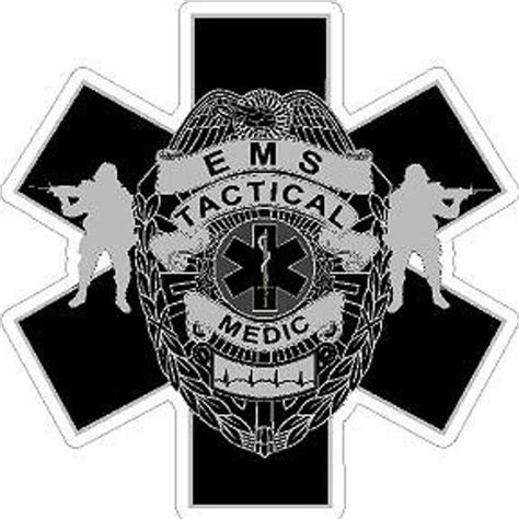 Tactical Swat Medic Star Of Life Reflective Decal Sticker Ems Police
