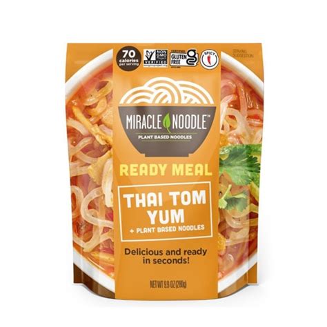 Miracle Noodle Ready To Eat Meal Thai Tom Yum 99 Oz Vitacost