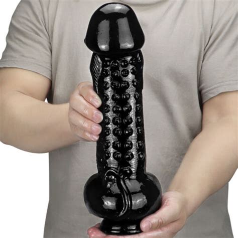 Black Huge 11 Inch Dildo Big Cock Giant Penis Massive Long Dick Adult