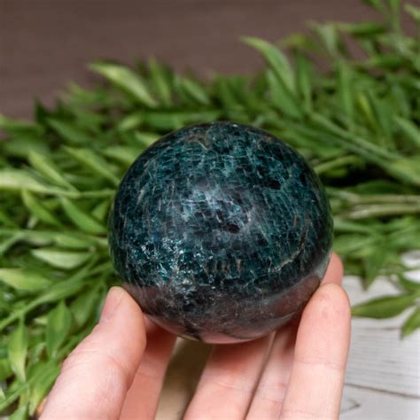 Small Green Apatite Sphere The Crystal Council