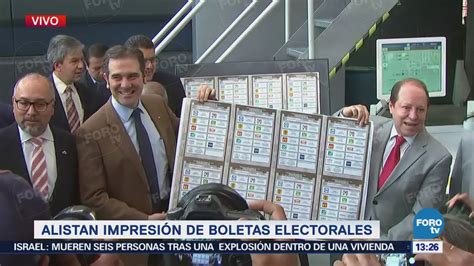 Inicia Impresión De Boletas De La Elección Presidencial Noticieros Televisa