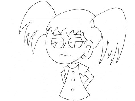 COLOREA TUS DIBUJOS: Niña confundida para colorear