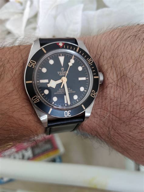 [TUDOR] Black Bay 58 on a leather strap. New addition to ...