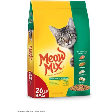 ( 4.8 ) out of 5 stars 1728 ratings , based on 1728 reviews current price $9.98 $ 9. Meow Mix 26lb Indoor Dry Cat Food - Walmart.com