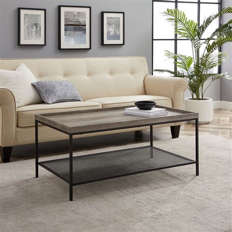 Frankie Tray Top Grey Wash Coffee Table By River Street Designs