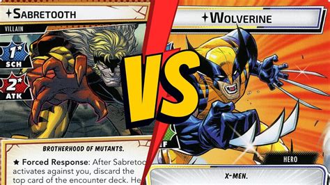 Wolverine Vs Sabretooth Marvel Champions Youtube
