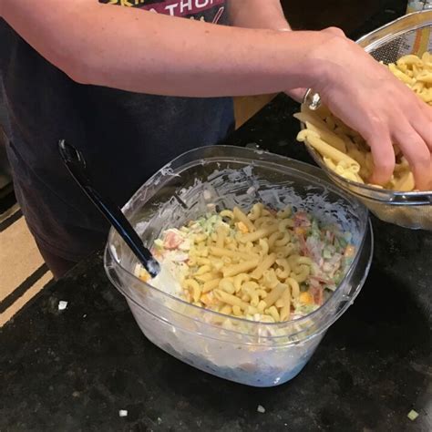 creamy pasta salad flipped out food