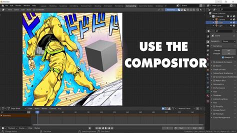 Jojo Pose Blender Compositing Vs No Compositing Youtube