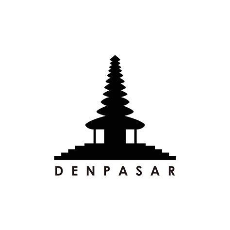 Pura Ulun Danu Bratan Temple Silhouette Illustration 14004409 Vector