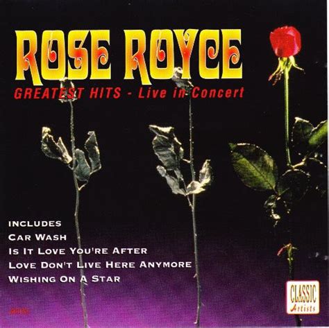 Rose Royce Greatest Hits Live In Concert 1994 Cd Discogs