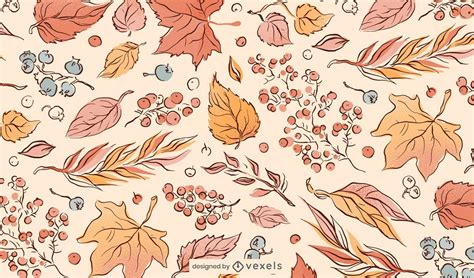 Fall Leaves Illustration Pattern Vector Download