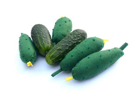 Pretend Veggie Felt Cucumber Felt Food Montessori Toy Baby Shower Gift
