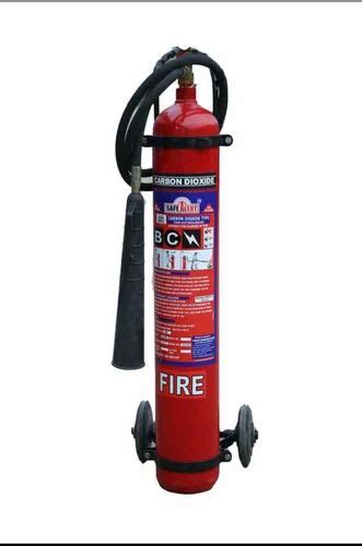 Safe Alert Bc 9kg Co2 Trolley Mounted Fire Extinguishers For