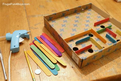 How To Make A Cardboard Box Marble Labyrinth Game Frugal Fun For Boys
