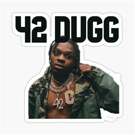 42 Dugg Sticker For Sale By Ais43 Redbubble