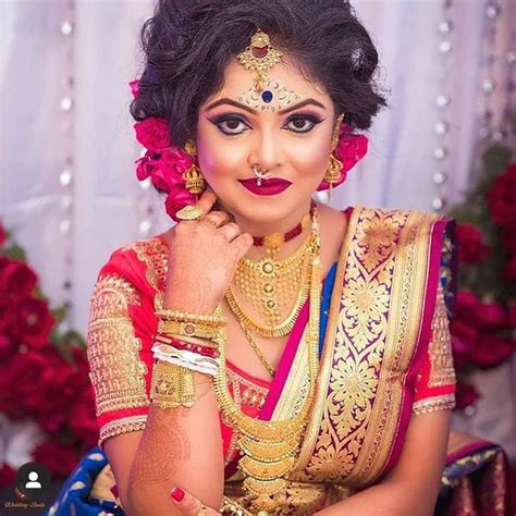 pin by kush on bop bengali bridal makeup bengali bride bengali bride reception look
