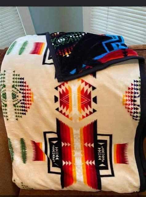 Native American Blanket Reversible Etsy
