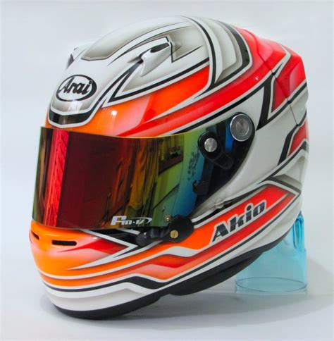 Buy arai helmets online at the best prices at the helmet shop. Racing Helmets Garage: Arai GP-6 Akio by Tato Designs