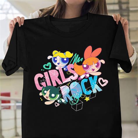 Powerpuff Girls T Shirt Powerpuff Girls Shirt Girls Rock Etsy