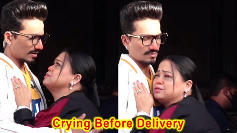 Bharti Singh Crying Before Her Twins Delivery With Husband Haarsh Limbachiyaa Youtube