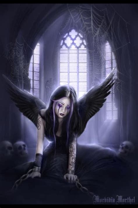Pin By ♥️heather J Honomichl♥️ On Beautiful Gothicdark Art 1 ♥♥️♥ Fallen Angel Art Fallen