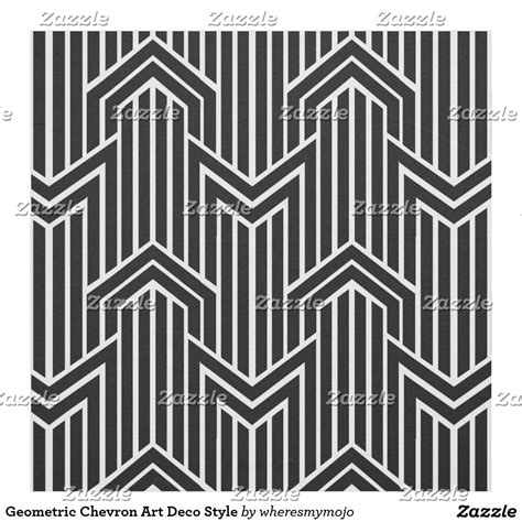 Geometric Chevron Art Deco Style Fabric Geometric Patterns Drawing