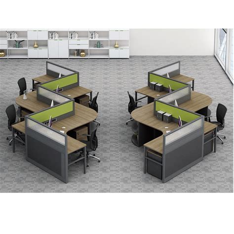 China Modern S Shape Office Workstations Modular Sets For 46 Persons
