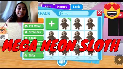 Renrenz Adopt Me Making A Mega Neon Sloth Youtube