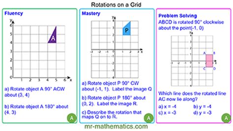 Rotating Shapes On A Grid Mr