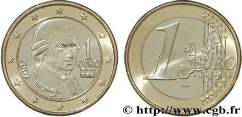 Autriche 1 Euro Mozart 2002 Vienne Feu099751 Euros