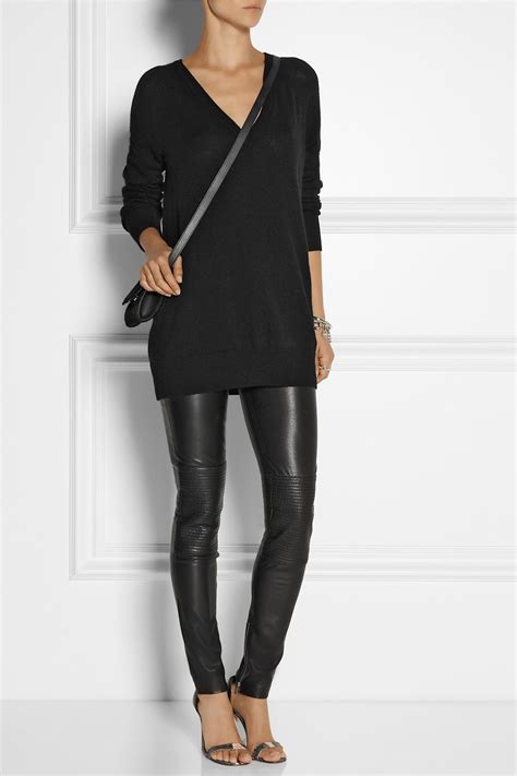 Blk Dnm Stretch Leather Skinny Pants In Black Lyst
