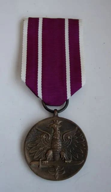 Polish Poland Wwii Army Military Medal For War 1939 1945 Long Service